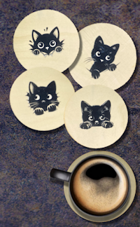 Coasters - Wood - Animals